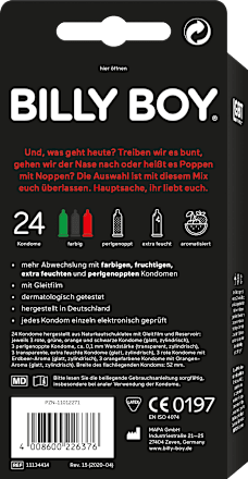 Bunte Vielfalt Kondome BILLY BOY