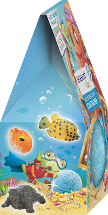 Penušava kupka u obliku kugle, sa igračkom tetesept: KIDS