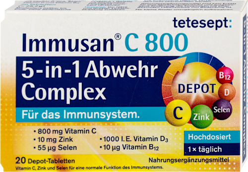 Immusan C 800 5u1 kompleks tablete za imunitet tetesept