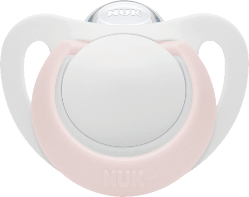 Schnuller Star Silikon, rosa/weiß, Gr.0, 0-2 Monate NUK