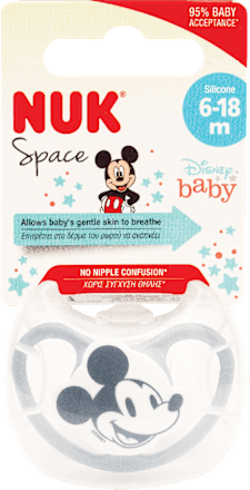 Space silikonska duda Mickey, 6-18 mj., više vrsta NUK