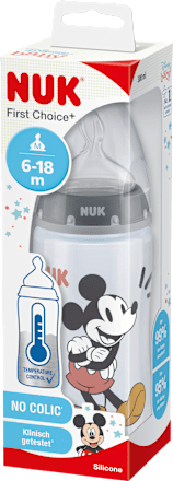 Babyflasche First Choice, grau, 6-18 Monate, 300ml  NUK