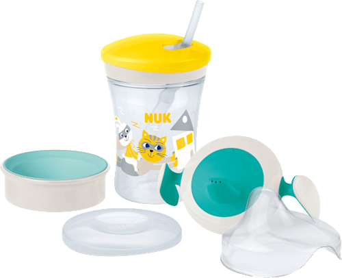 Trinklernset Evolution, gelb/türkis, ab 6 Monaten  NUK
