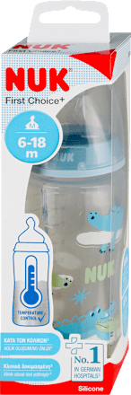 First Choice plastična flašica, od 6 do 18 meseci, sa indikatorom temperature, 300ml NUK