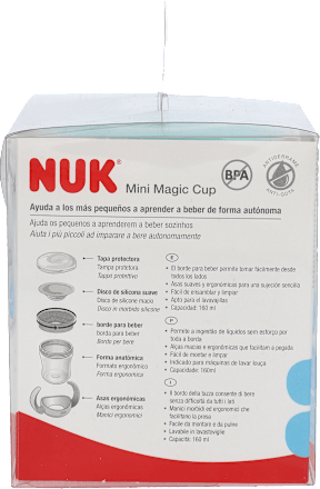 Kubek do nauki picia EVILUTION Mini Magic Cup z ustnikiem 360°, 160 ml od 6 mies. NUK
