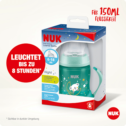 Trinklernflasche First Choice Night 6-18 Monate 150 ml sortiert NUK