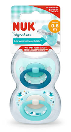 Signature suzetă din silicon, 0-6 luni NUK