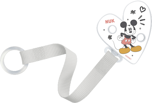 Schnullerband weiß Disney Mickey NUK