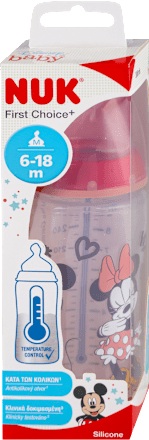 Mickey Mouse plastična flašica za bebe, od 6-18 meseci, zapremina: 300ml, više vrsta NUK