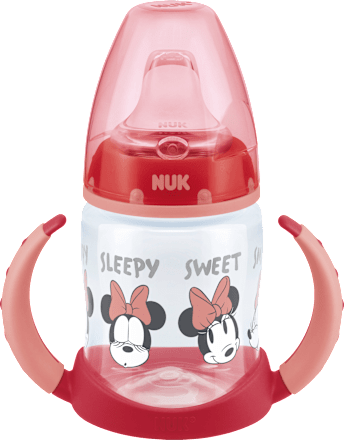 Trinklernflasche First Choice Temp. Control Disney, rot, ab 6 Monate, 150 ml  NUK