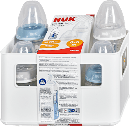 Starterset Babyflaschen First Choice+ blau 0-6 Monate NUK