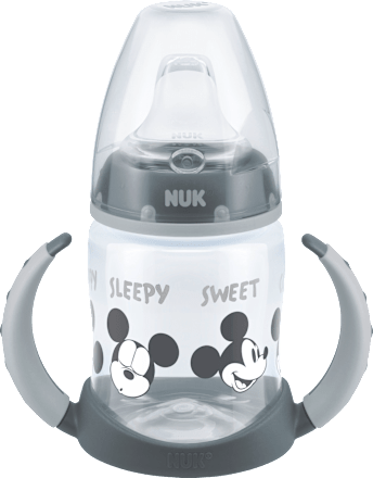 Trinklernflasche First Choice Temp. Control, Disney grau, 6-18 Monate, 150 ml NUK