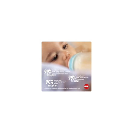 Babyflasche First Choice, grau, 6-18 Monate, 300ml NUK