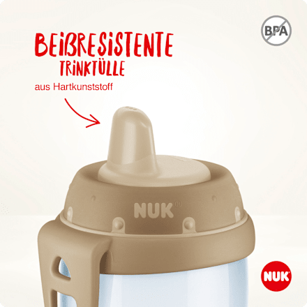 Trinklernflasche Disney Lion King Kiddy Cup, beige, ab 12. Monat, 300ml NUK