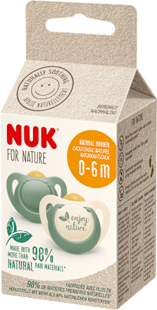 Schnuller for Nature Latex, grün Gr.1, 0-6 Monate  NUK