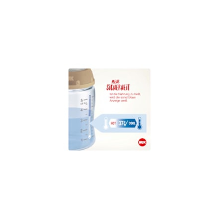 Babyflasche First Choice, grau, 6-18 Monate, 300ml NUK