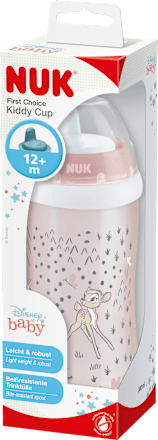 Trinklernflasche Disney Bambi Kiddy Cup rosa, ab 12. Monat, 300ml NUK