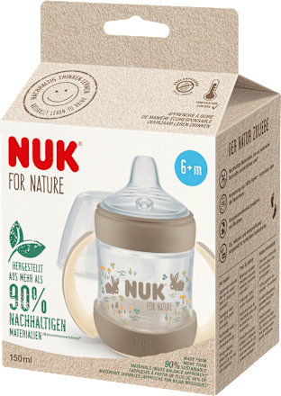 Trinklernflasche for Nature, braun, ab 6.Monat, 150ml NUK