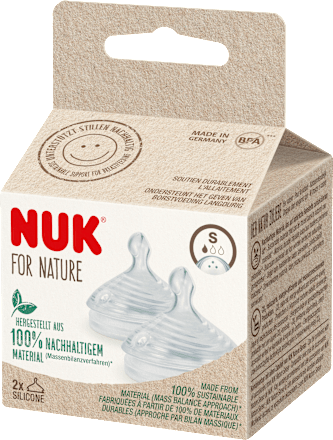 Trinksauger For Nature Silikon Gr. S, ab 6 Monaten  NUK