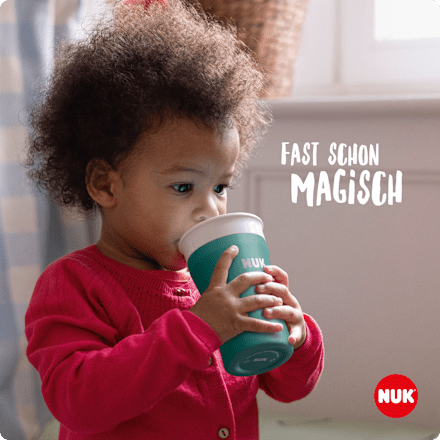 Trinklernbecher Magic Cup Edelstahl türkis, 230 ml NUK