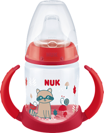 Trinklernflasche First Choice Temp. Control, rot, ab 6 Monaten, 150 ml NUK