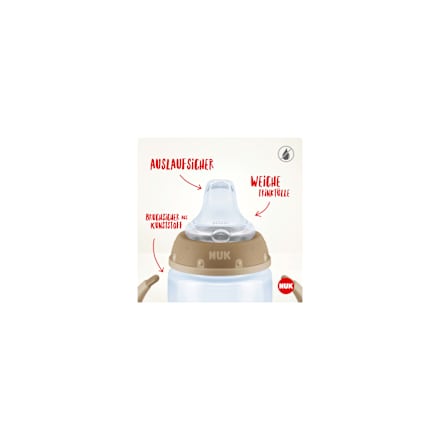 Trinklernflasche First Choice Temp. Control, grün, ab 6 Monaten, 150 ml NUK