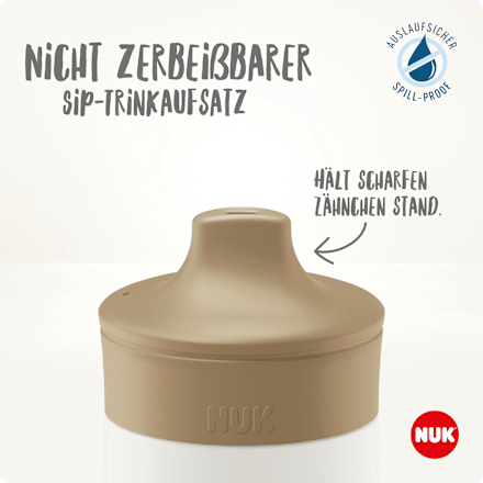 Trinkflasche Edelstahl Mini-Me beige, 300ml NUK