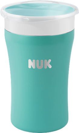 Trinklernbecher Magic Cup Edelstahl türkis, 230 ml NUK