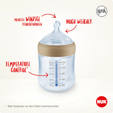 Babyflasche for Nature, grün, 0-6 Monate, 260ml NUK