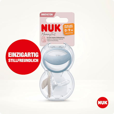 Schnuller Mommy Feel Silikon 0-9 Monate sortiert NUK
