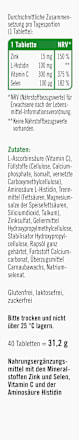 Zink+ Histidin + Vitamin C + Selen Tabletten 40 St taxofit