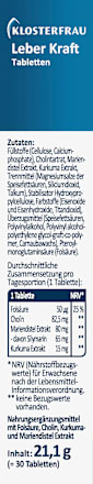 Leber Kraft (30 Tabletten) Klosterfrau