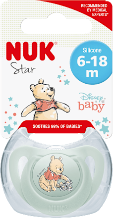 Star silikonska duda Winnie, 6-18 mj. NUK