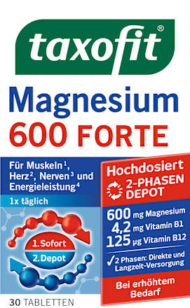 Magnesium 600 Forte Depot Tabletten 30St taxofit