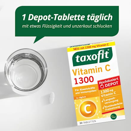 Vitamin C 1300 Tabletten 30 St taxofit