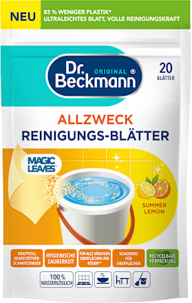 Večnamensko čistilo za tla v lističih Summer Lemon Dr.Beckmann