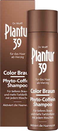 39 Color Braun Phyto-Coffein Shampoo Plantur 39
