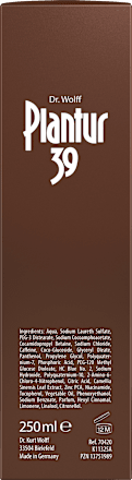 39 Color Braun Phyto-Coffein Shampoo Plantur 39