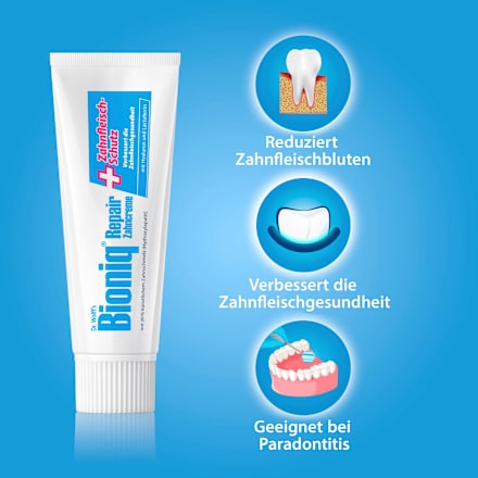 Zahnpasta Repair-Zahncreme Plus Zahnfleisch-Schutz fluoridfrei Bioniq®