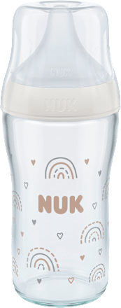 Babyflasche aus Glas Perfect Match, weiß, ab 3. Monat, 230 ml NUK