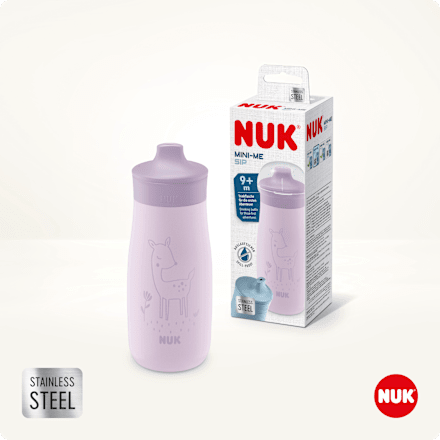 Trinkflasche Edelstahl Mini-Me flieder, 300ml NUK