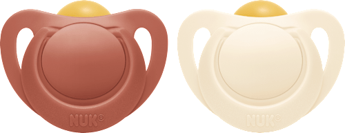 Schnuller for Nature Latex, rot/beige, Gr.1, 0-6 Monate NUK