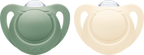 Schnuller for Nature Silikon, grün/ beige, Gr.1, 0-6 Monate NUK