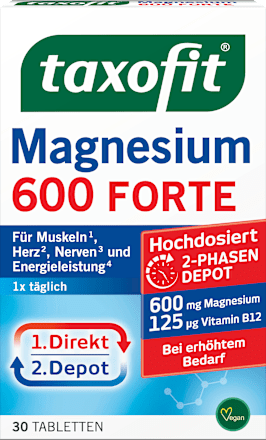 Magnesium 600 Forte Depot Tabletten 30 St taxofit