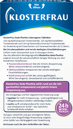 Seda-Plantina Innere Unruhe Tabletten Klosterfrau