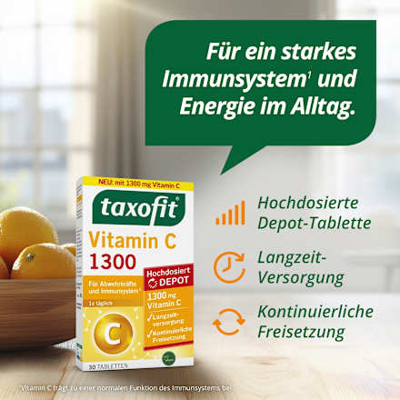 Vitamin C 1300 Tabletten 30 St taxofit