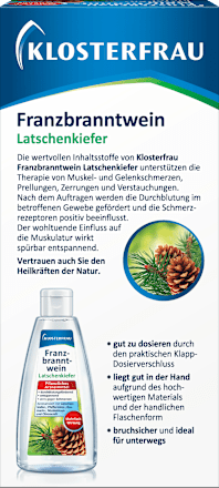 Franzbranntwein Latschenkiefer Klosterfrau