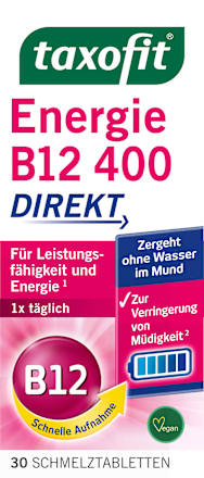 Vitamin B12 Energie Schmelztabletten 30 St taxofit
