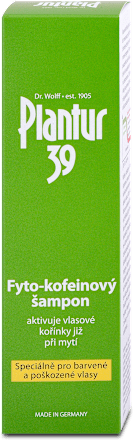 Fyto-kofeínový šampón farbené a poškodené vlasy Plantur 39