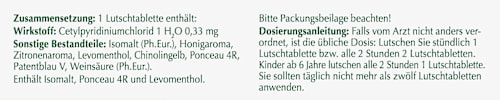 Halstabletten Honig Zitrone zuckerfrei anginetten